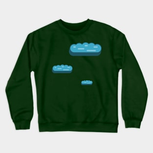 Blue Summer Clouds Crewneck Sweatshirt